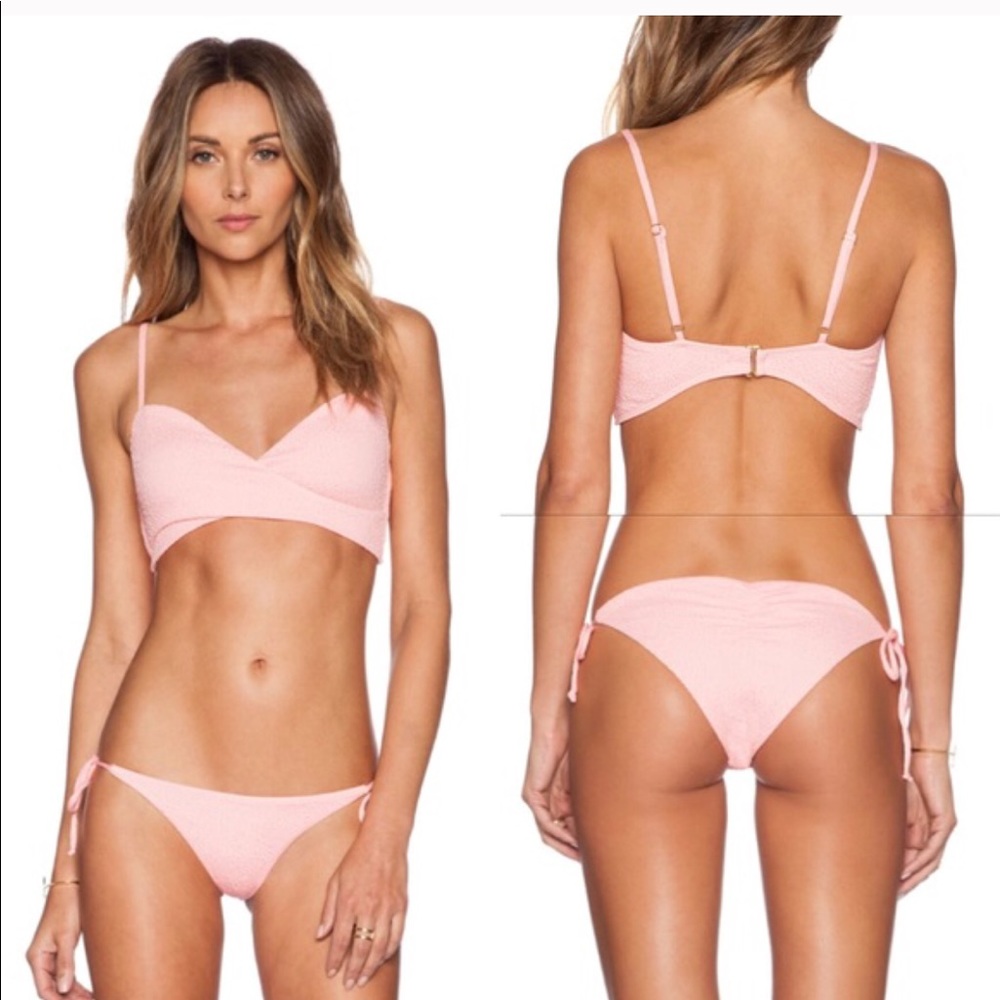 Beach Riot Passion pink bikini top